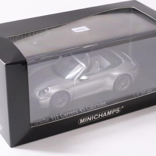 1:43 Minichamps Porsche 911 992 Carrera 4S Cabriolet GT-silver 2019