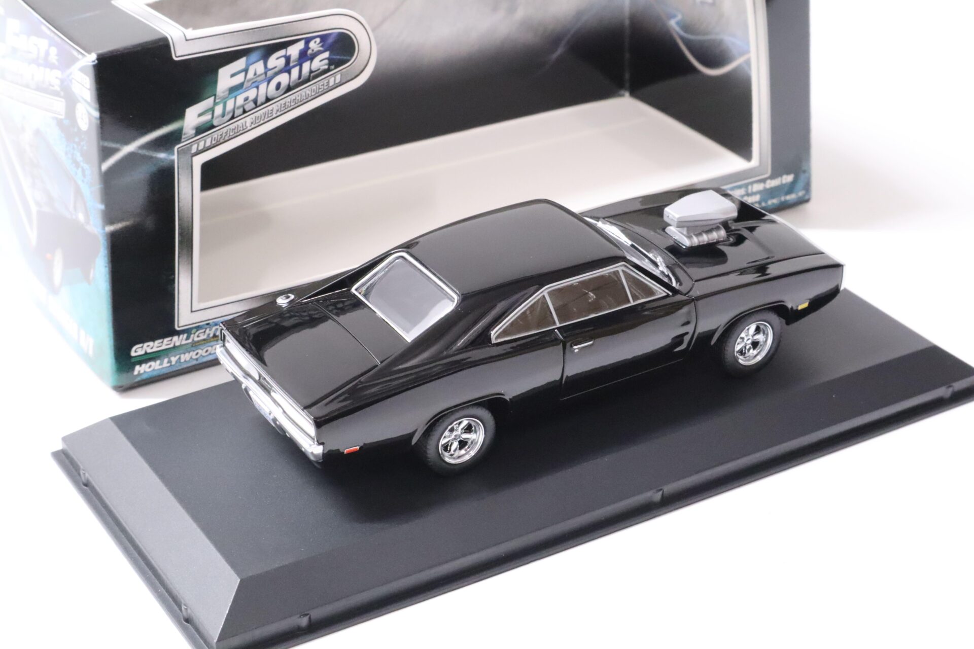 1:43 Greenlight Fast and Furious DOMÂ´s 1970 Dodge Charger R/T black