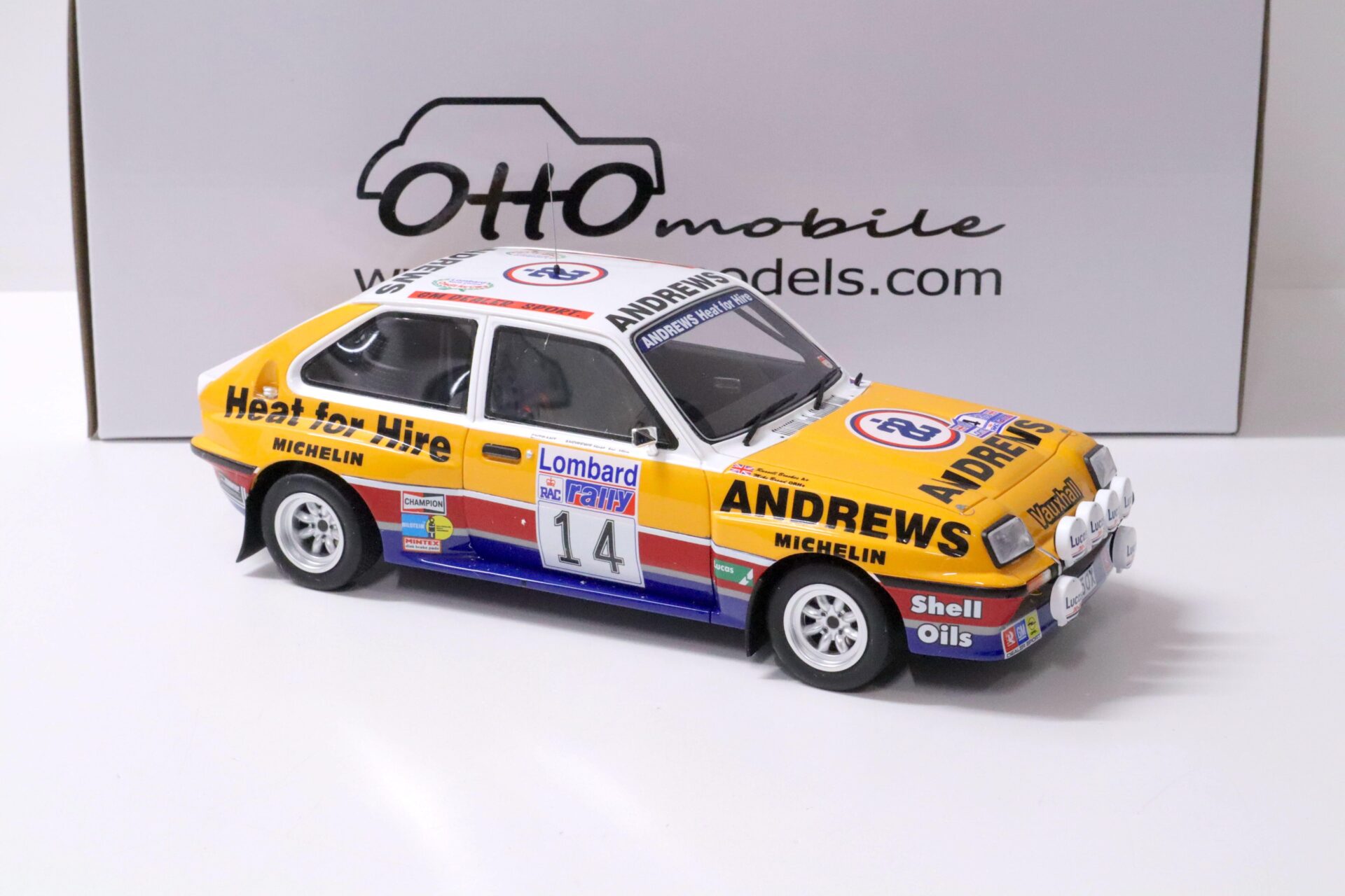 1:18 OTTO mobile OT370 VAUXHALL Chevette 2300 Rallye #14 HSR Gr.B RAC 1983