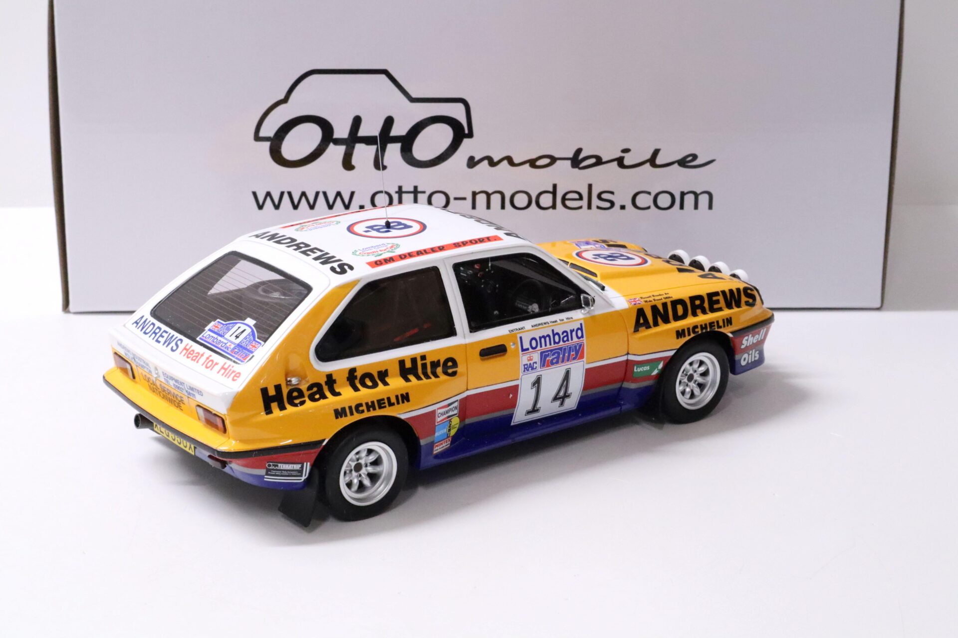 1:18 OTTO mobile OT370 VAUXHALL Chevette 2300 Rallye #14 HSR Gr.B RAC 1983