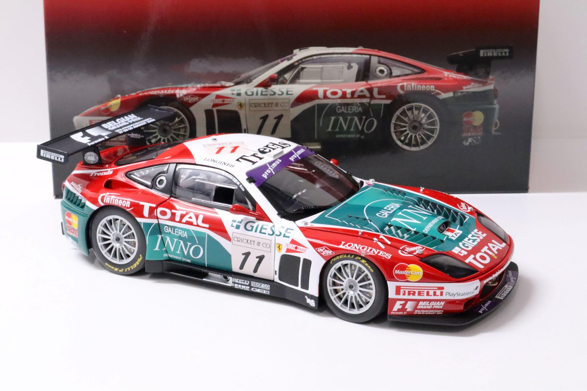 1:18 Kyosho Ferrari 575 GTC Team GPC Spa-Francorchamps 2004 TOTAL #11