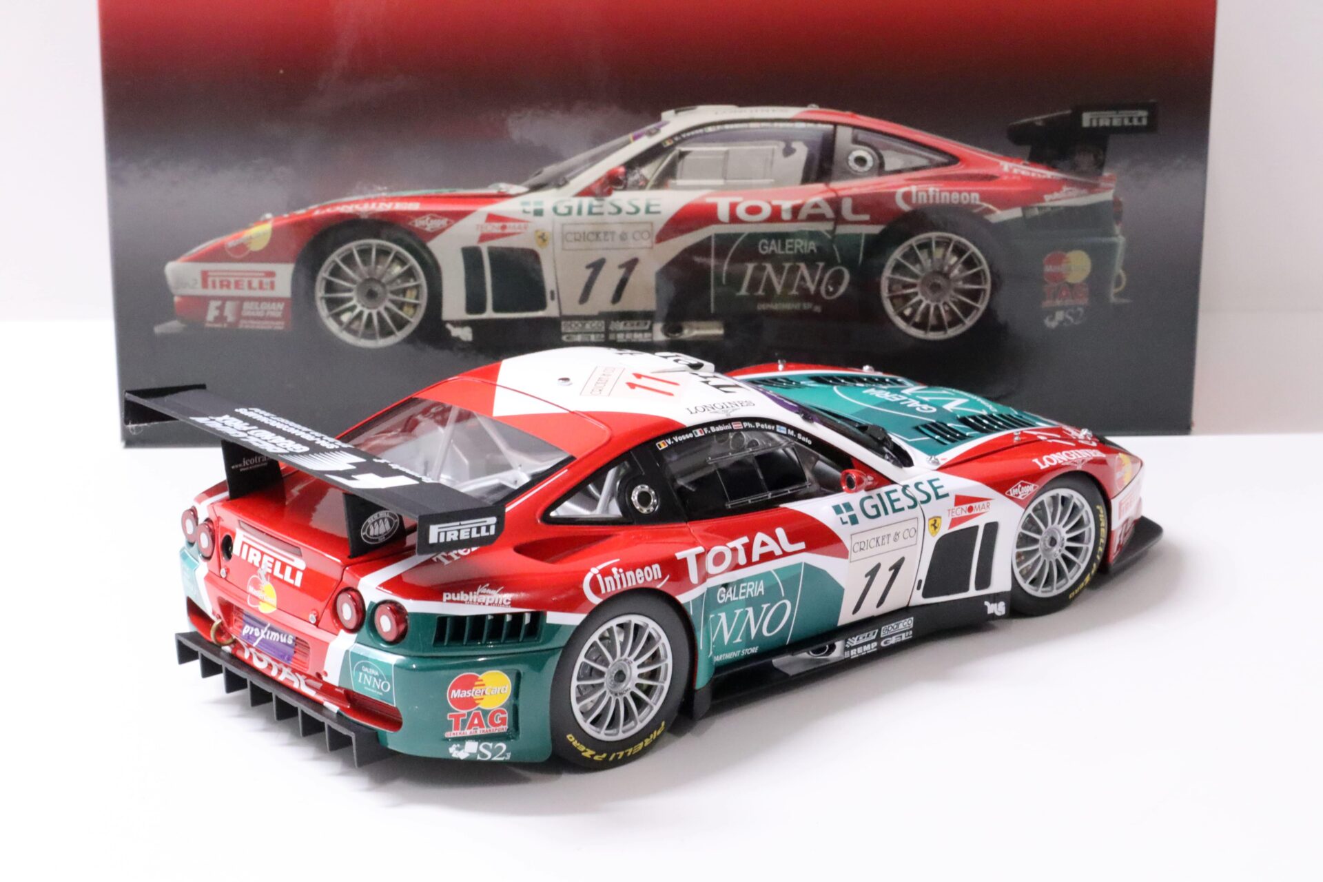 1:18 Kyosho Ferrari 575 GTC Team GPC Spa-Francorchamps 2004 TOTAL #11
