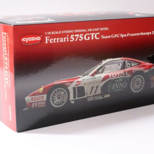 1:18 Kyosho Ferrari 575 GTC Team GPC Spa-Francorchamps 2004 TOTAL #11