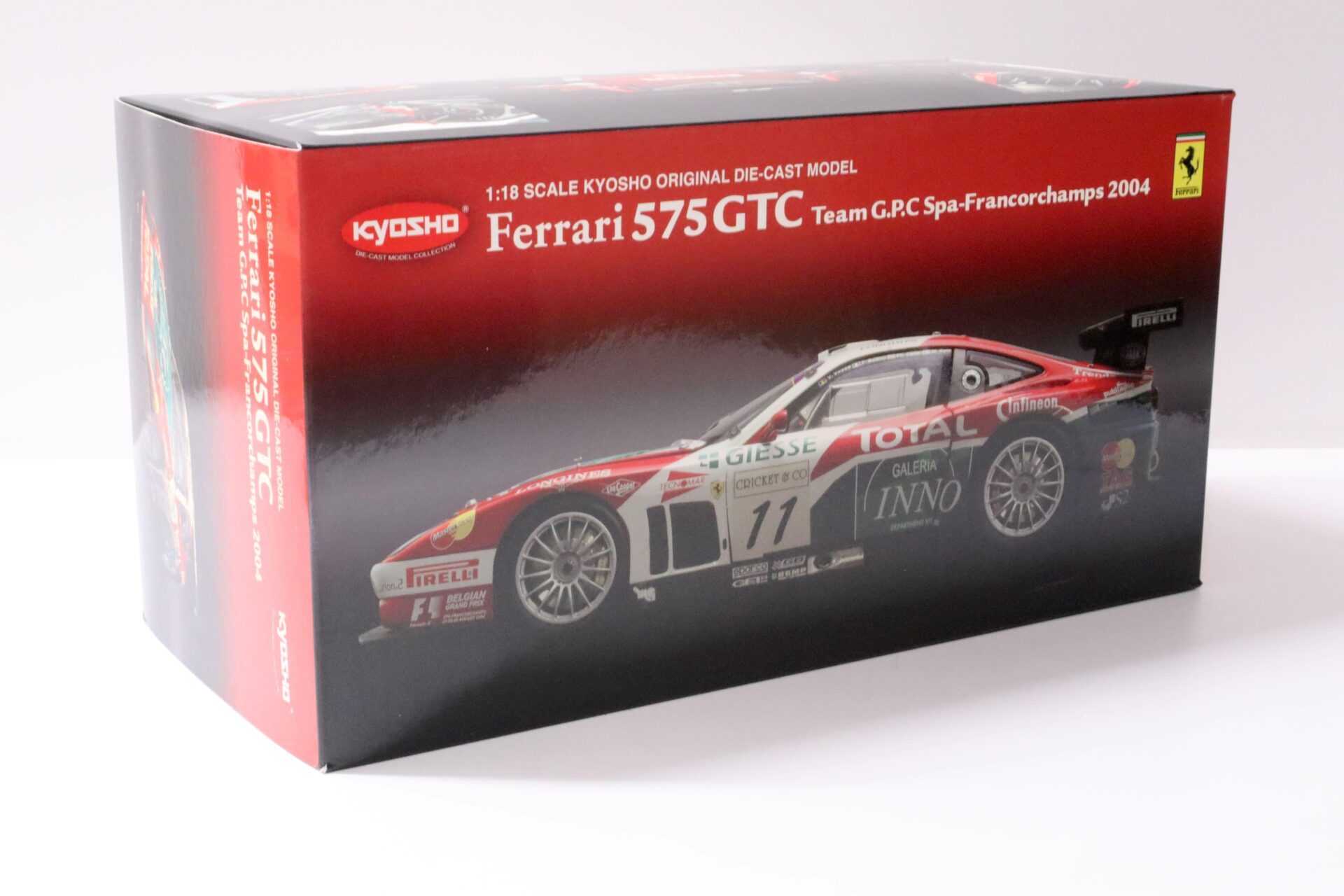 1:18 Kyosho Ferrari 575 GTC Team GPC Spa-Francorchamps 2004 TOTAL #11