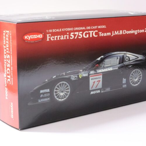 1:18 Kyosho Ferrari 575 GTC Team JMB Donington 2004 black #17 Wendlinger