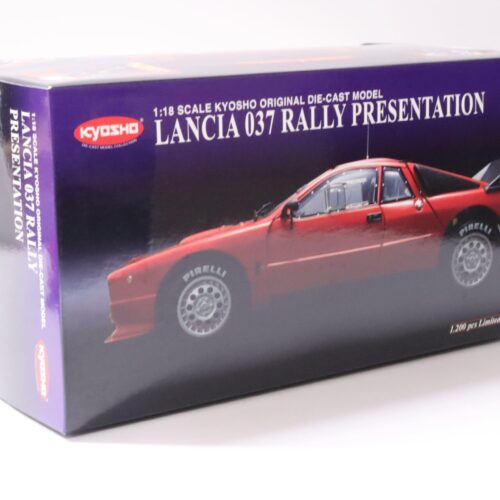 1:18 Kyosho Lancia 037 Rally Presentation Plain Body red