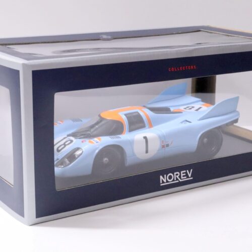 1:18 Norev Porsche 917K Training Session 24h LeMans 1971 Gulf Racing Siffert/ Bell
