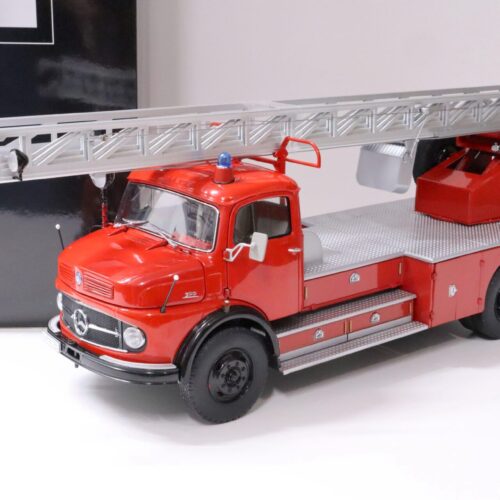 1:18 Schuco Mercedes L322 mit Drehleiter METZ DL22 Feuerwehr red