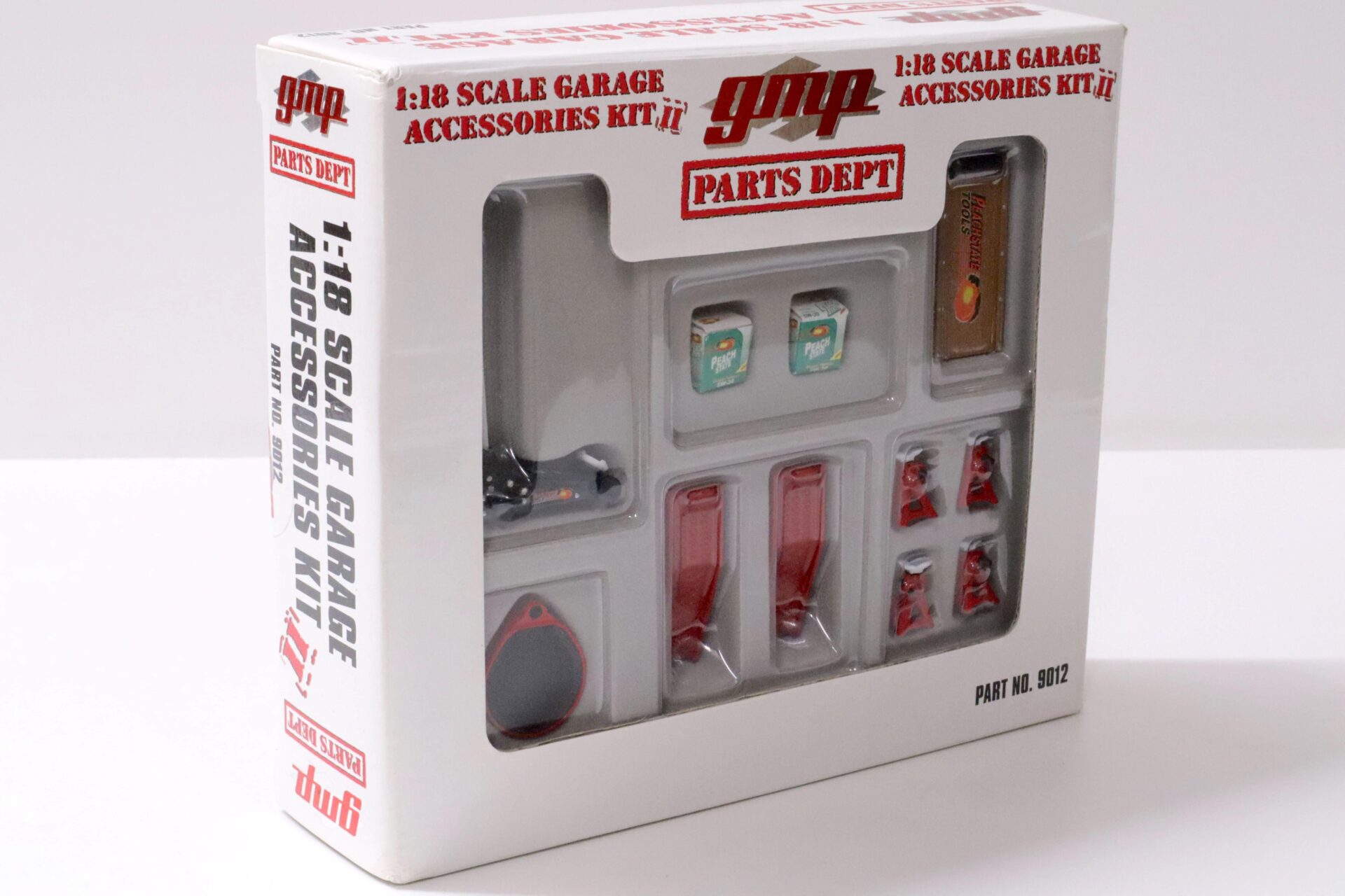1:18 GMP Original Garage Accessories Kit #2 Parts Dept Diorama Zubehör Part No. 9012