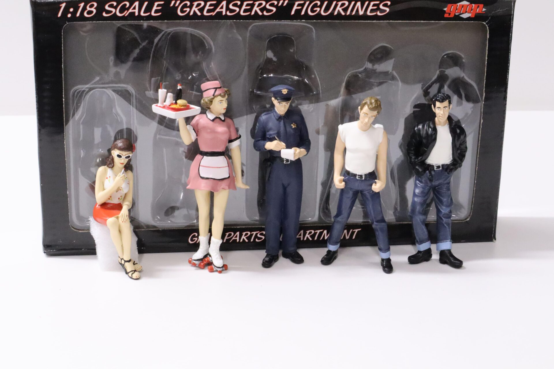 1:18 GMP Parts Department GREASERS Figurines Figuren Set 5 pcs. PART No. G1800132