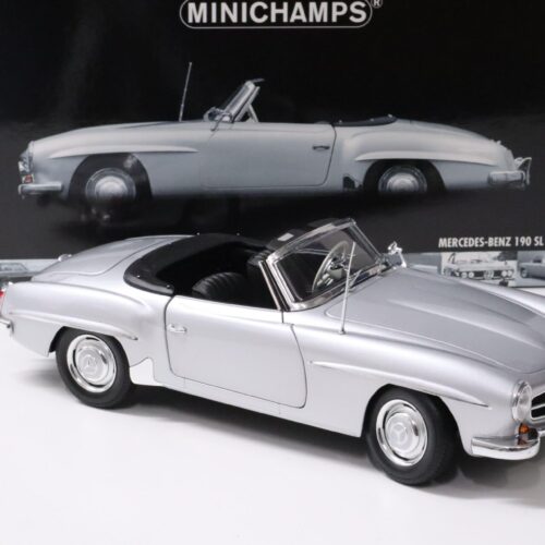1:18 Minichamps Mercedes 190SL Cabriolet silver 1955