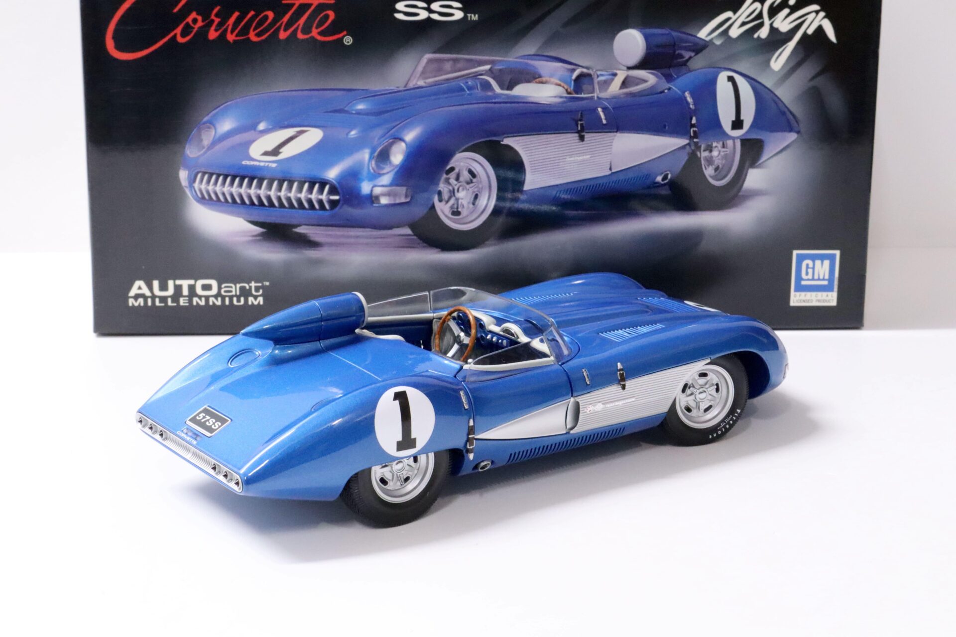 1:18 AUTOart Chevrolet Corvette SS 1957 blue #1