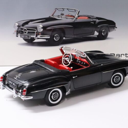 1:18 AUTOart Mercedes 190SL Cabriolet black/ red with TOP