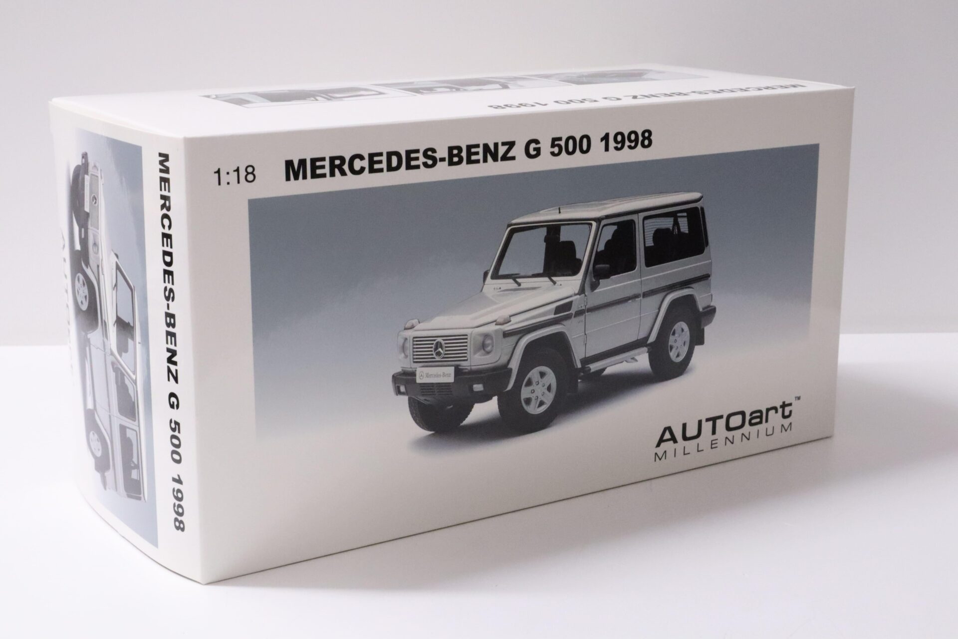 1:18 AUTOart Mercedes G-Klasse G500 SWB 1998 silver
