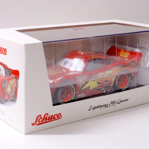 1:18 Schuco Disney Pixar Cars Lightning McQueen #95 red with display