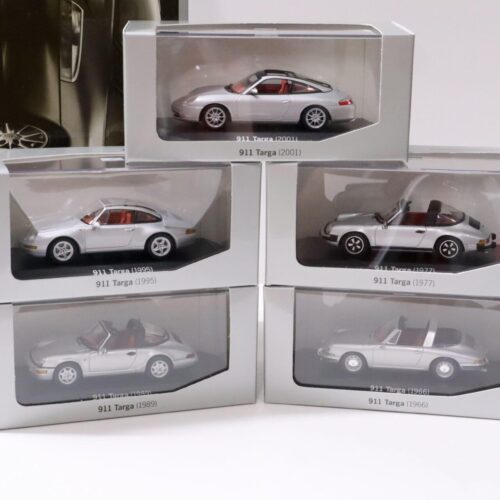 1:43 Minichamps Porsche History Collection 911 Targa SET 5 pcs. WAP DEALER VERSION