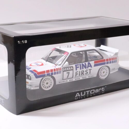 1:18 AUTOart BMW M3 (E30) DTM 1992 FINA #7 C.Cecotto white
