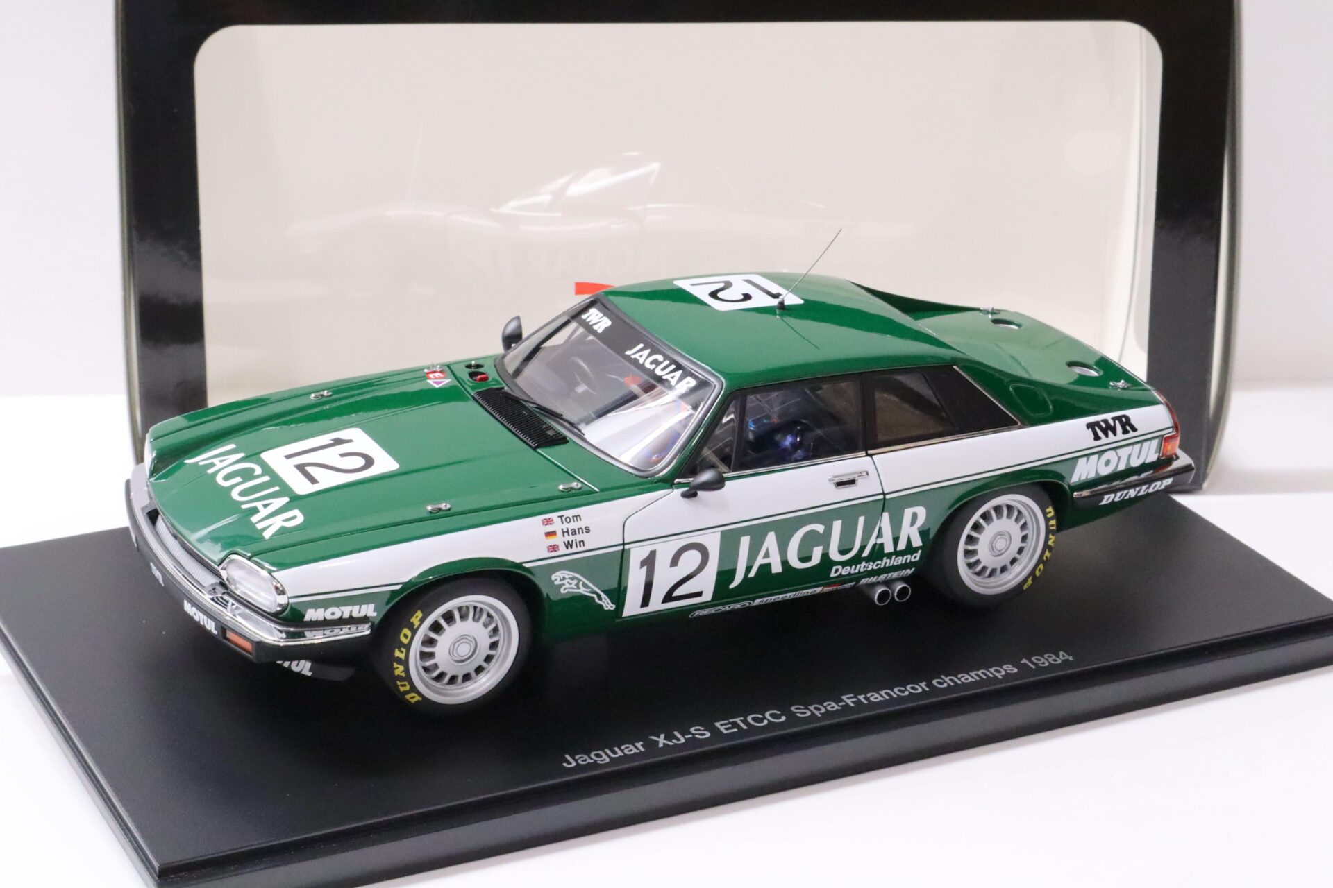 1:18 AUTOart Jaguar XJ-S Tar Racing ETCC SPA-Francorchamps 1984 Winner #12
