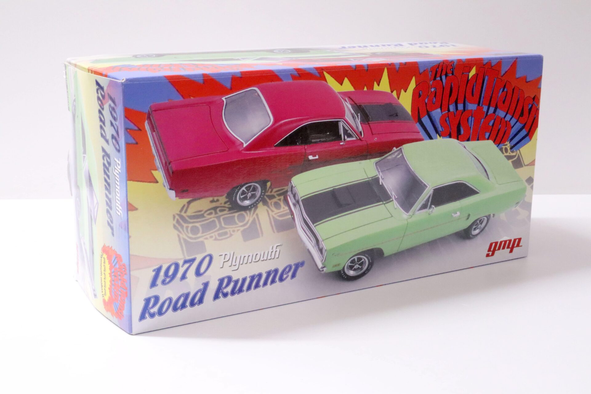 1:18 GMP 1970 Plymouth Road Runner "The Rapid Transit System" green