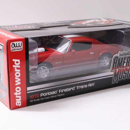 1:18 Auto World 1972 Pontiac Firebird Trans Am Cardinal red