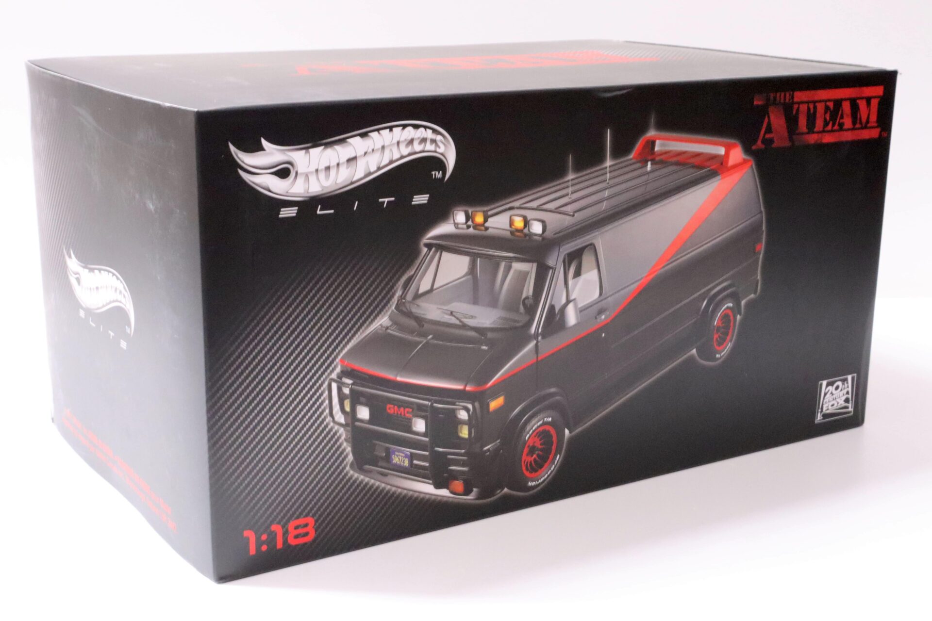 ID 60140 orig.jpg 1:18 Hot Wheels Elite GMC Vandura A-Team Van Bus 1983 black/ grey SEALED