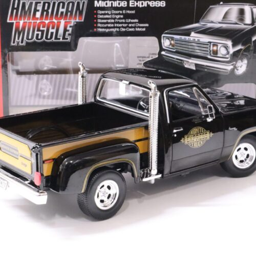 1:18 Auto World 1978 Dodge Warlock Pick-Up Midnite Express black