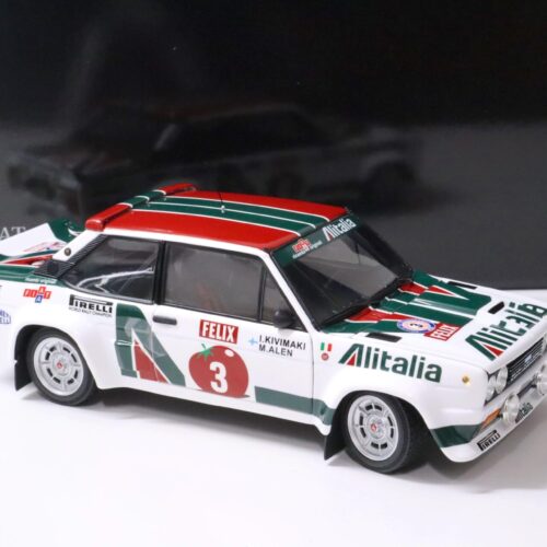 1:18 Kyosho Fiat 131 Abarth 1978 Alen/ Kivimaki Rally 1000 Lakes #3 Alitalia