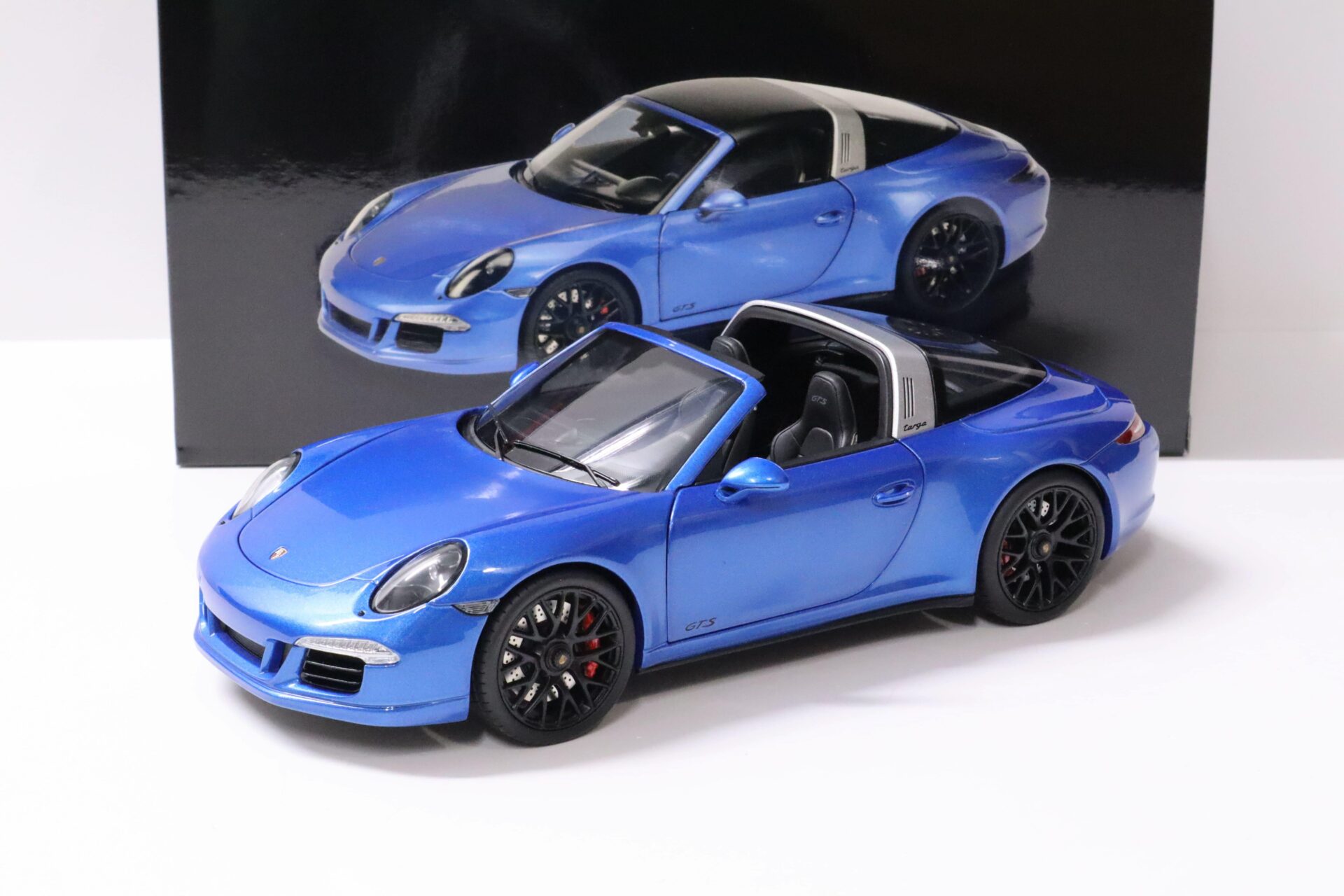 1:18 Schuco Porsche 911 (991) Targa 4 GTS saphir blue metallic
