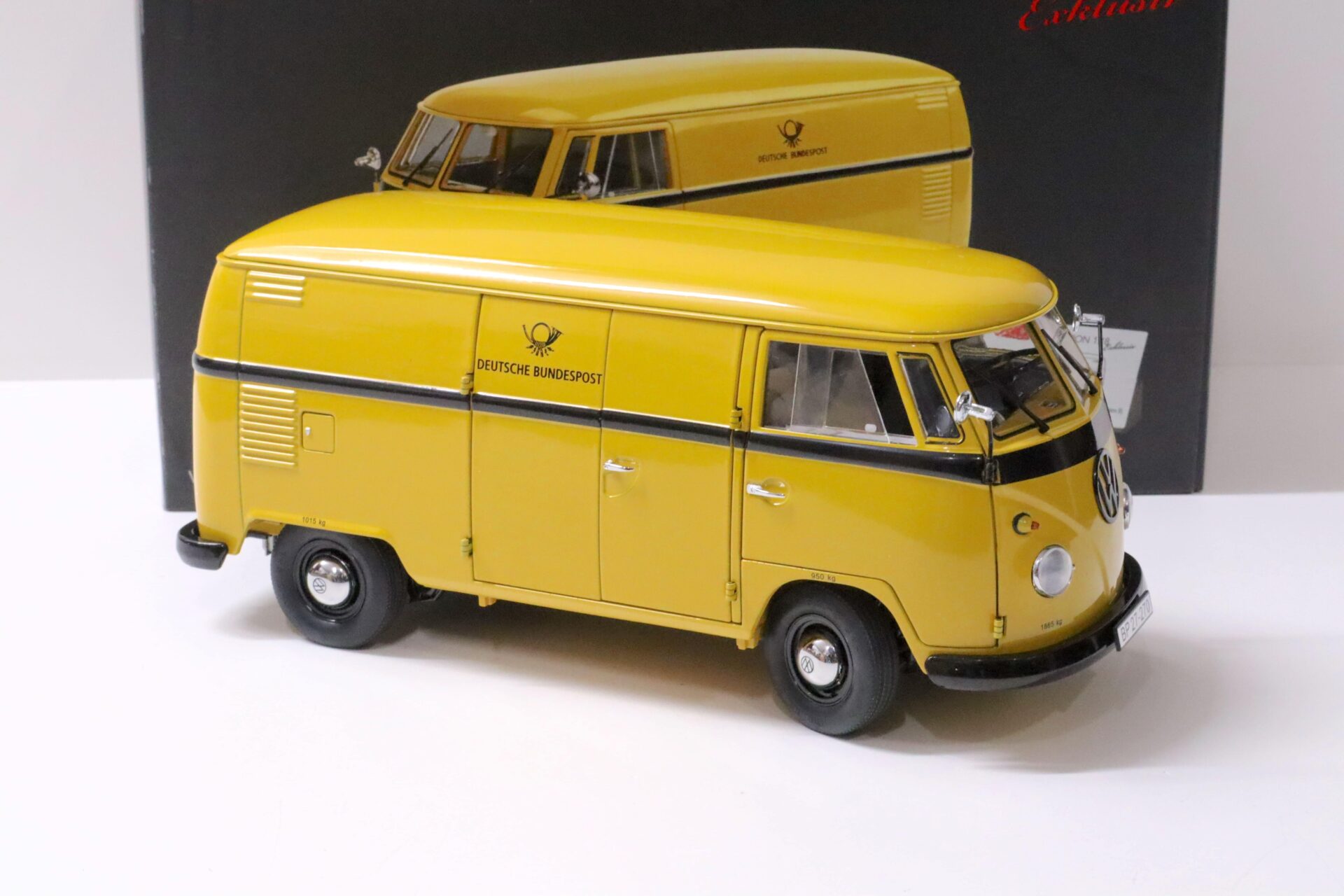 1:18 Schuco VW T1 Transporter Deutsche Bundespost yellow