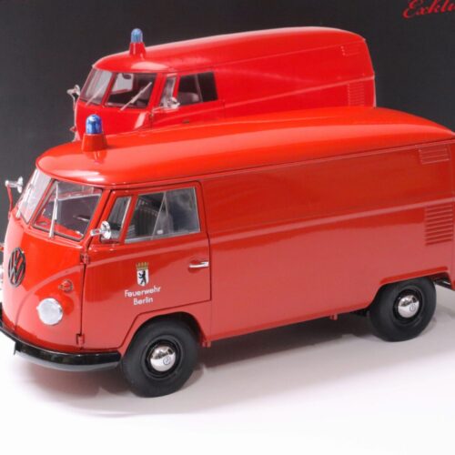 1:18 Schuco VW T1 Transporter Kasten Feuerwehr Berlin red