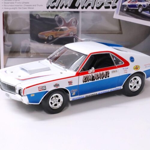 1:18 Auto World AMC AMX Hurst S/S 1969 Kim Nagel white