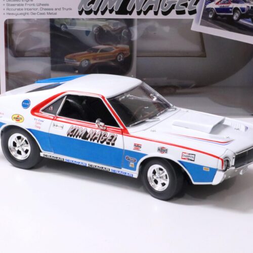 1:18 Auto World AMC AMX Hurst S/S 1969 Kim Nagel white