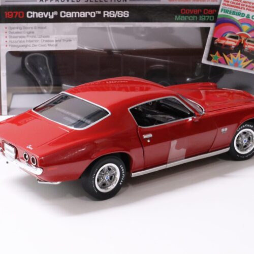 1:18 Auto World 1970 Chevrolet Camaro RS/SS Coupe red CAR and DRIVER