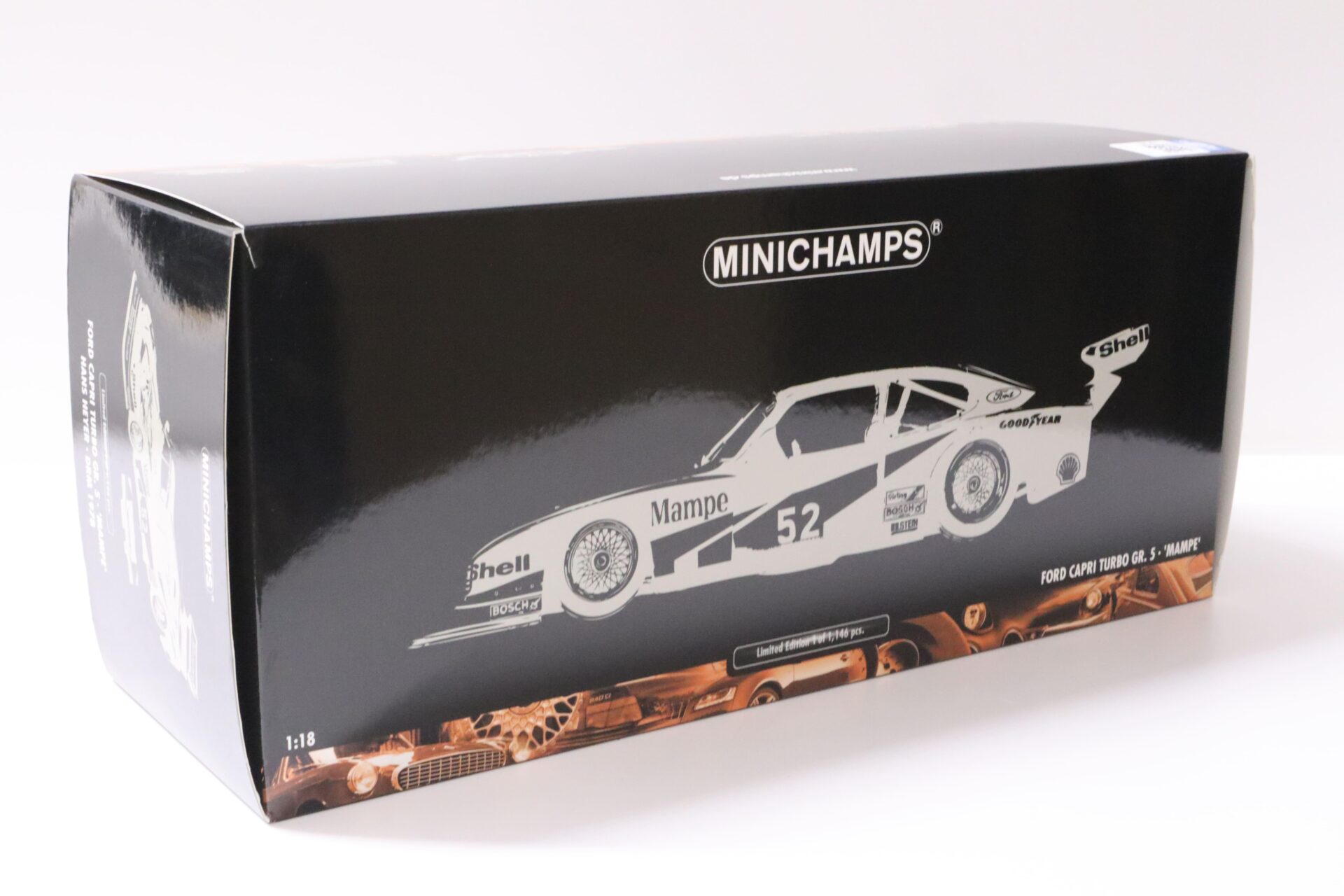 1:18 Minichamps Ford Capri Turbo Gr. 5 MAMPE #52 Hans Heyer DRM 1978