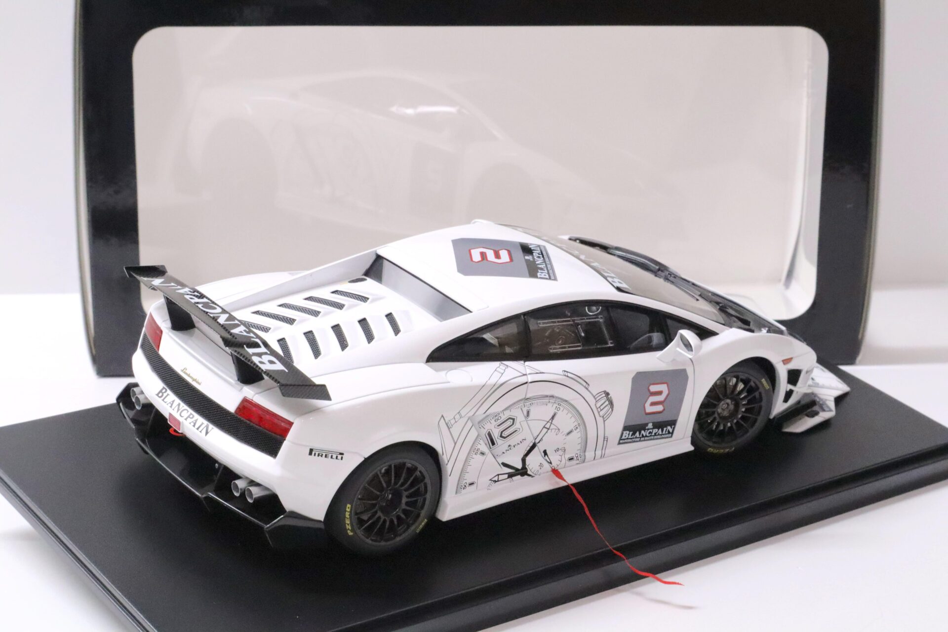 1:18 AUTOart Lamborghini Gallardo LP560-4 Super Trofeo white/ Blancpain #2