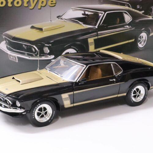 1:18 ACME 1969 Ford Mustang Boss 429 Prototype Coupe black/ gold