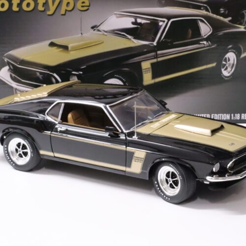 1:18 ACME 1969 Ford Mustang Boss 429 Prototype Coupe black/ gold