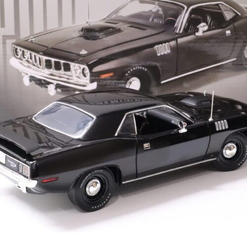 1:18 ACME 1971 Plymouth Hemi Cuda Barracuda Coupe black/ black