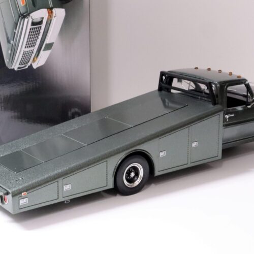 1:18 ACME 1970 Ford F350 Ramp Truck Car Transporter highland green metallic