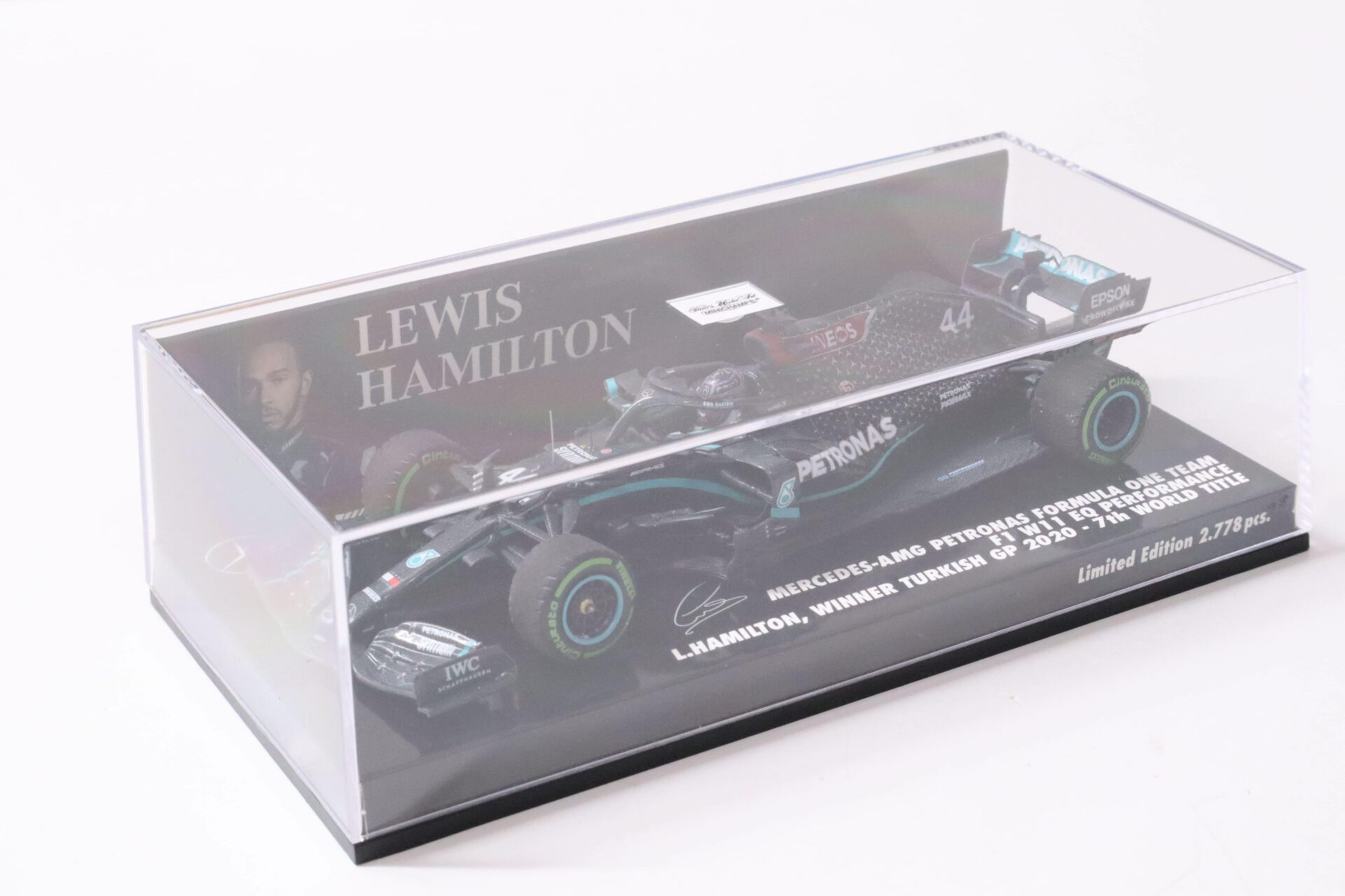 1:43 Minichamps Mercedes-AMG Petronas F1 W11 Hamilton Turkish GP 7th World Title 2020