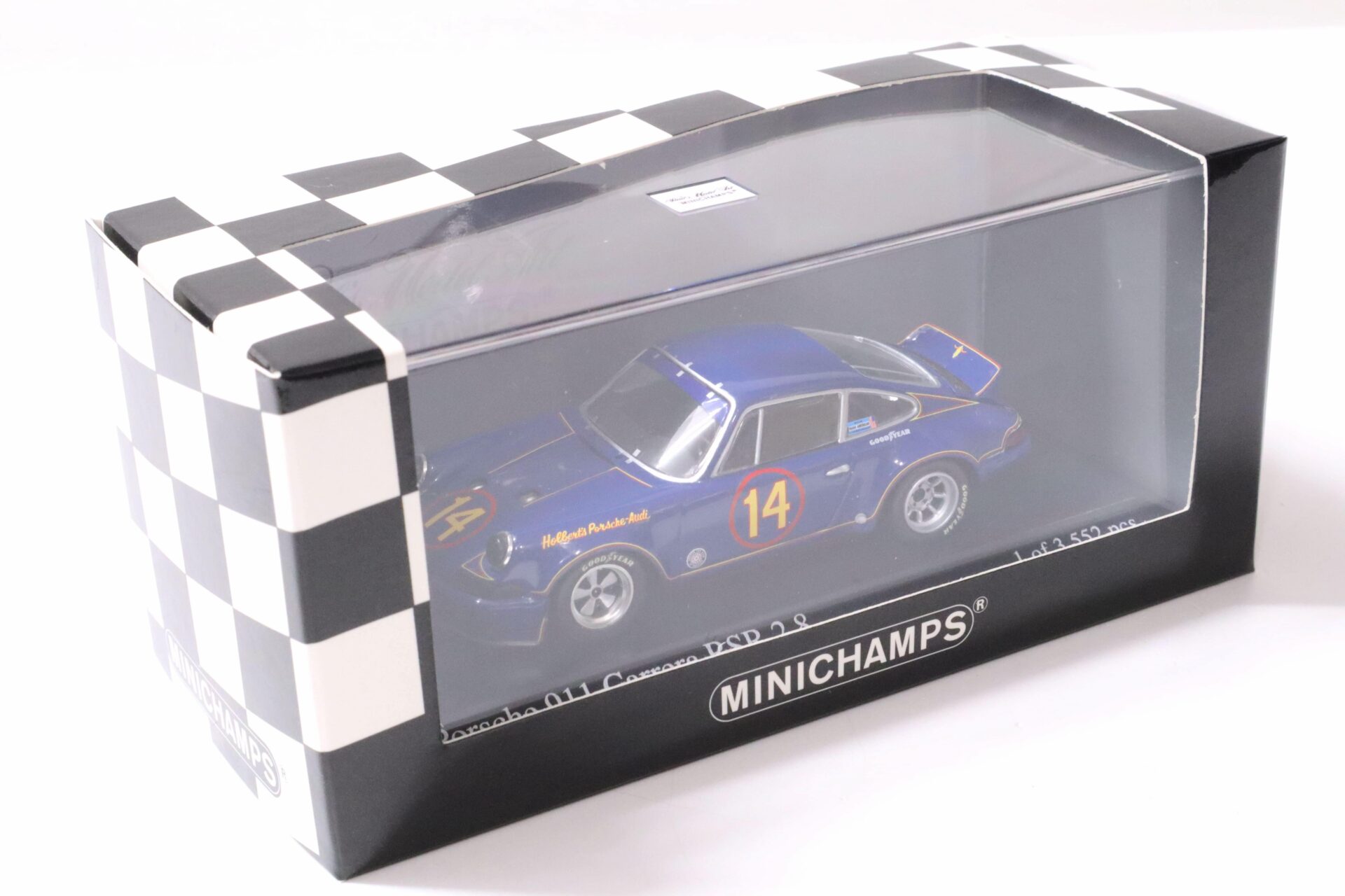 1:43 Minichamps Porsche 911 Carrera RSR 2.8 Trans-Am Champ 1973 #14 Holbert Sunoco