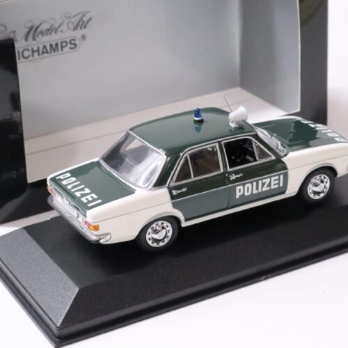1:43 Minichamps Audi 100 GL Sedan 1970 POLIZEI green/ white
