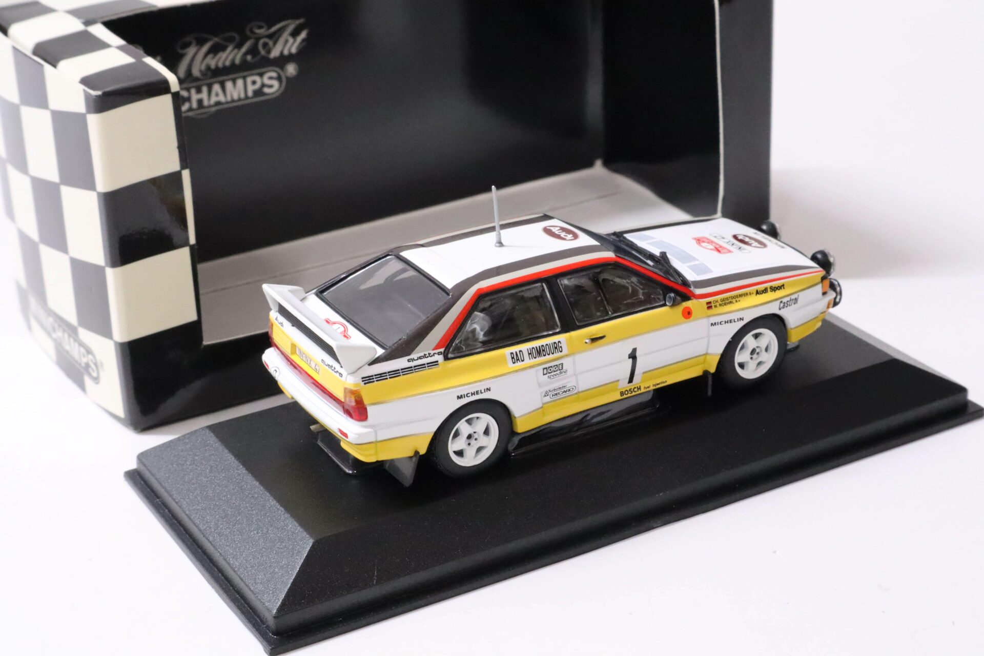 1:43 Minichamps Audi Quattro Rally Monte Carlo 1984 Röhrl/ Geistdörfer #1