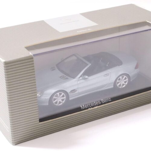 1:43 Minichamps Mercedes SL Convertible R230 tellurium silver DEALER VERSION