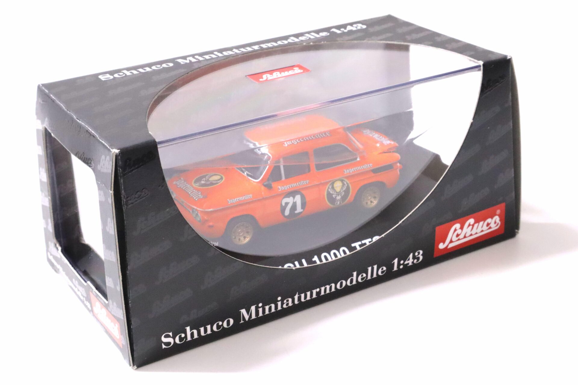 1:43 Schuco NSU 1000 TTS Jägermeister #71 orange