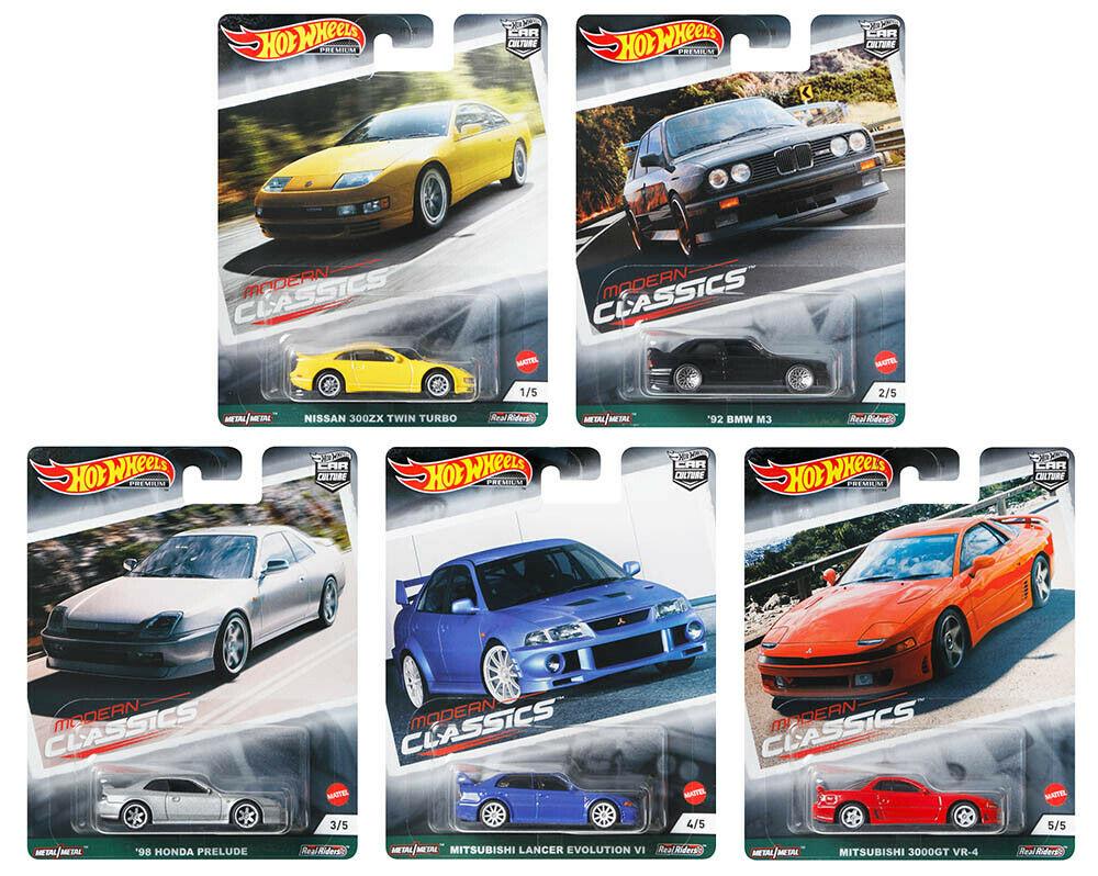 1:64 Hot Wheels Modern Classics Series 2021 Car Culture Premium Pack 5 pcs. BMW, Mitsubishi