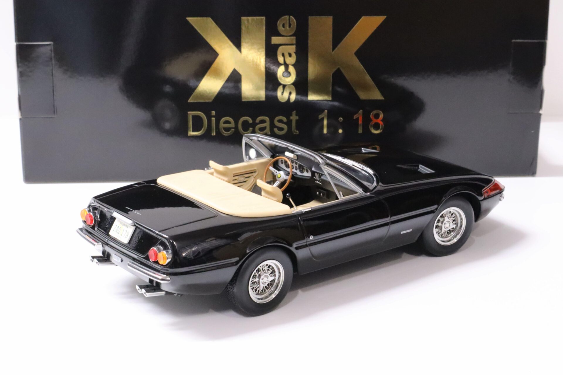 1:18 KK-Scale Ferrari 365 GTB/4 Daytona Cabriolet 1.Serie 1969 *MIAMI VICE* black