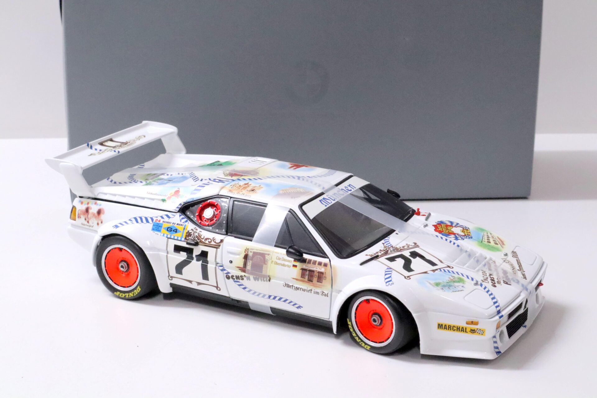 1:18 Minichamps BMW M1 ProCar 24h Le Mans 1981 Danner/v. Bayern DEALER VERSION
