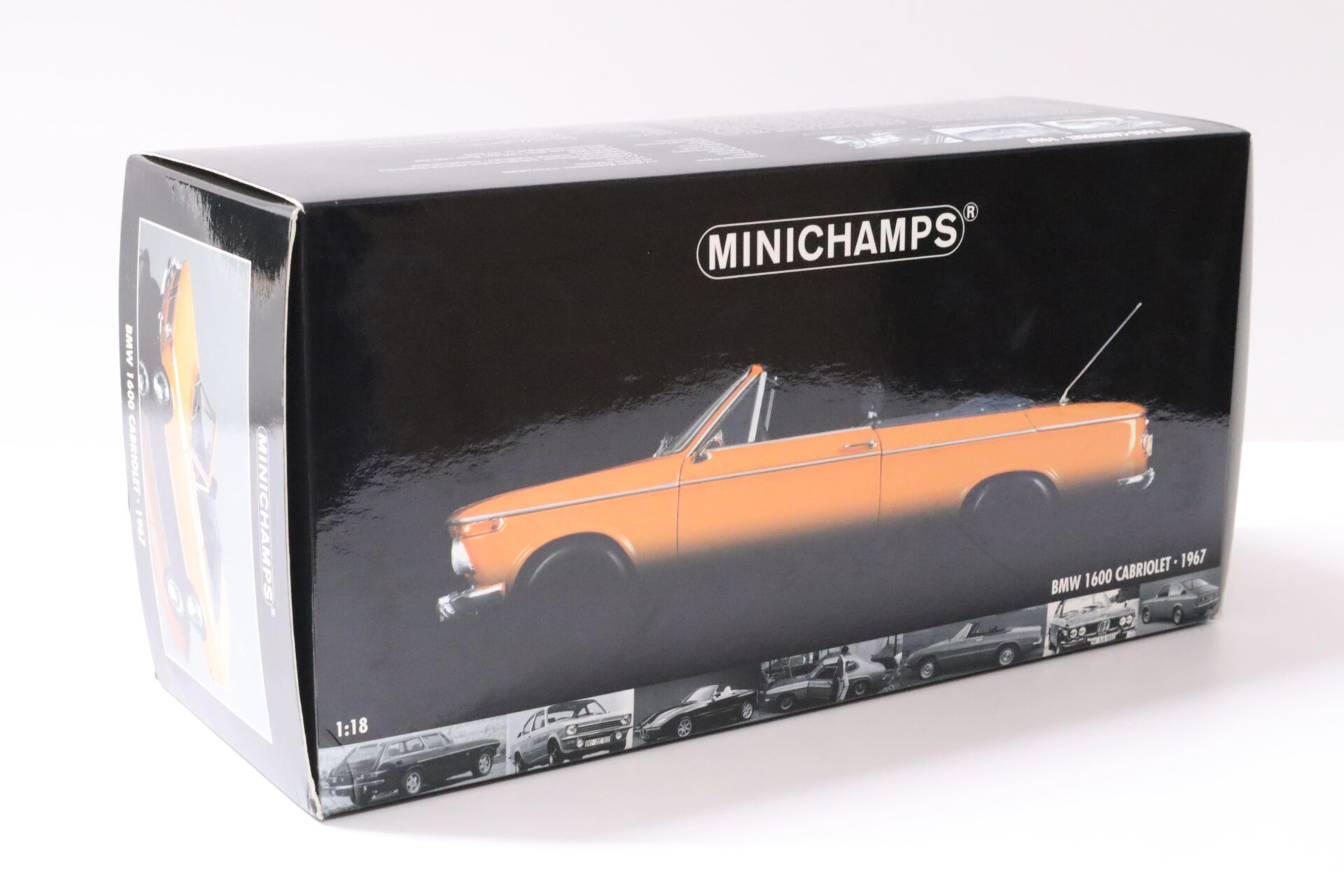 1:18 Minichamps BMW 1600 Cabriolet Convertible orange 1967