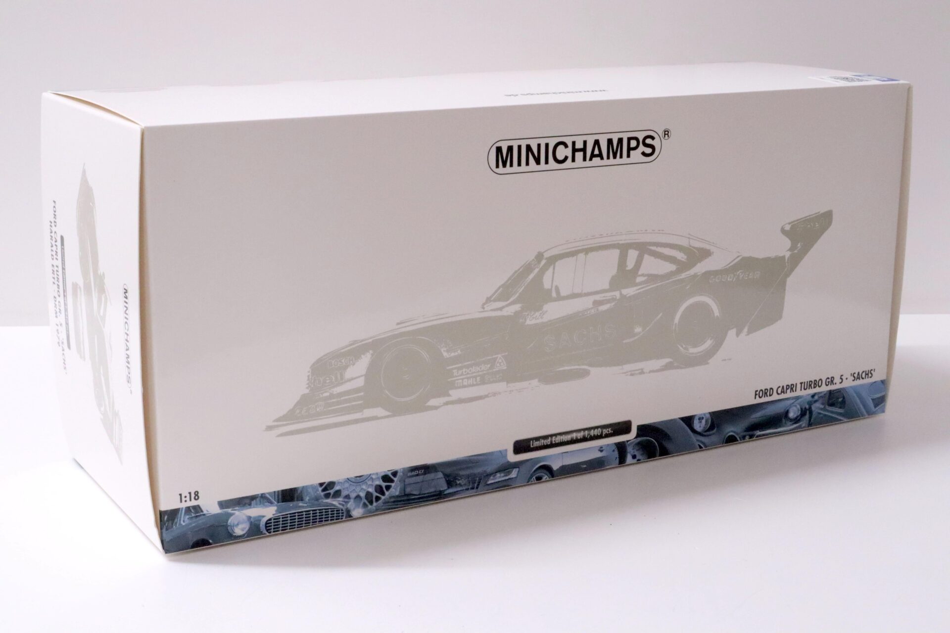 1:18 Minichamps Ford Capri Turbo Gr.5 "SACHS" #1 Harald Ertl DRM 1979